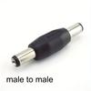 DC Conversion Head Jack double male to male 5.5*2.1MM / 5.5X2.1mm Female to Female Panel Mounting Adapter Connector Plug