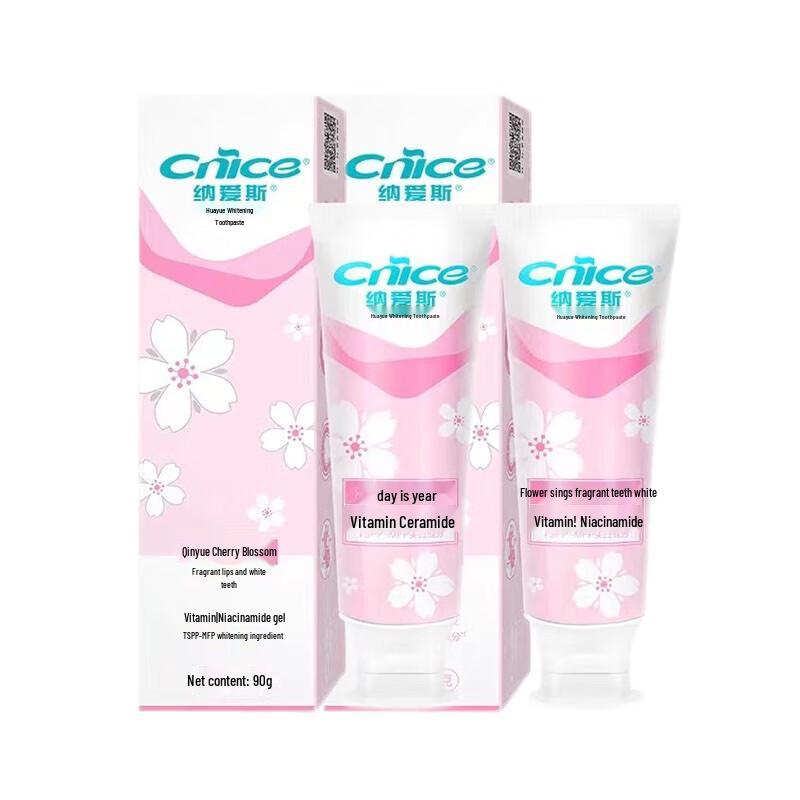 Nai s Flower Delight Whitening Toothpaste - Cherry Blossom (90g x 2 Pack)