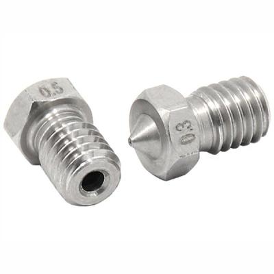 5pcs Stainless Steel Nozzle Extruder 3D Printer Parts Filament Threaded Part