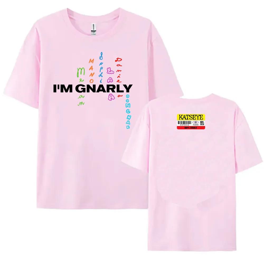 K Pop Tops Katseye Merch Touch Illustration Rock and Roll Hip-hop Rap Top High Street Sporty Casual T-shirt Men's Women's Couple