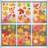 6PCS Fall Window Cling Plastic For Living Room Bedroom Seasonal Decoration