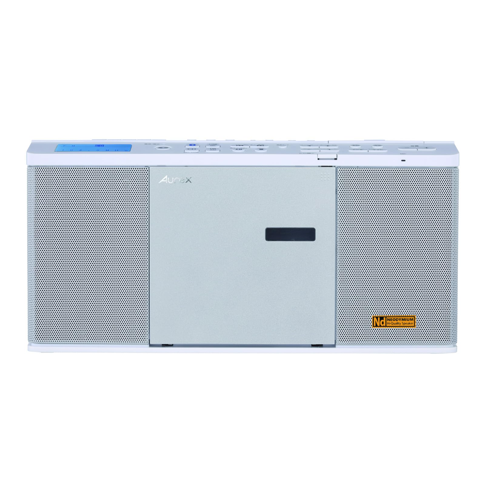 

TOSHIBA TY-ANX2(W) CD Radio with SD/USB Playback, Bluetooth Transceiver, Compact and Slim Neodymium Speakers, Sleep Timer, and Wide FM Compatible