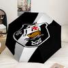 Ombrello con Emblema di Squadra di Calcio a 8 Stecche per Viaggio, Campeggio, Ombrello Leggero Portatile Casual, Essenziale per ogni Famiglia Regalo per le Vacanze