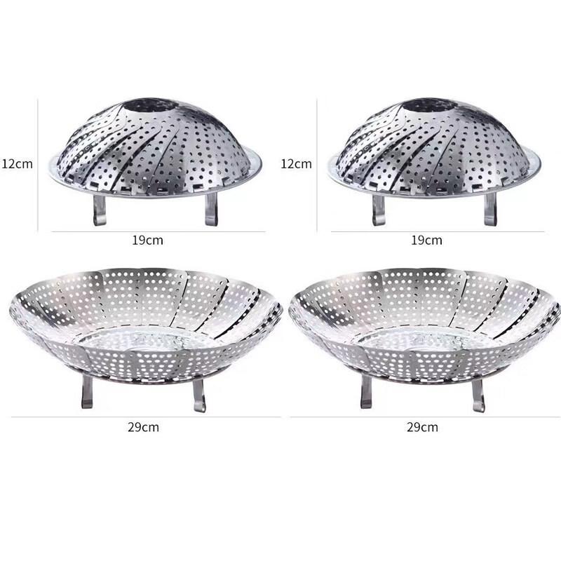 ZISIZ 304 Stainless Steel Foldable Steamer Rack