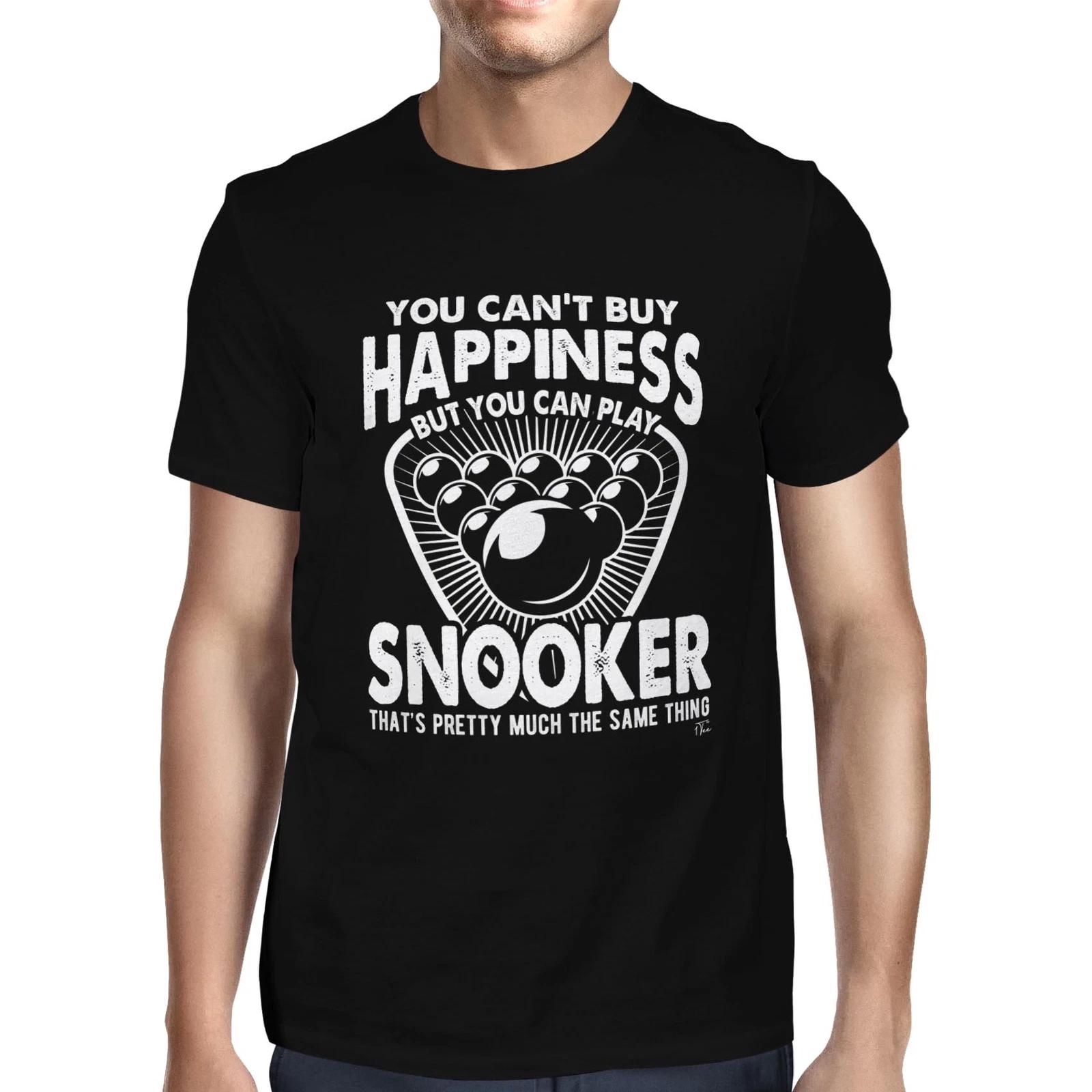 1Tee Mens You Can t Buy Happiness But You Can Play Snooker T-Shirt XL