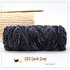 Golden Chenille Silk Velvet Yarn: Medium-Thick Polyester Yarn for Scarves, Glossy Velvet Crochet, and Wool Knitting Projects.