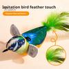 Pouncing Cat Toy Chirping Bird Interactive Simulation Electric Touch Activated Hunting Instinct Plush Teaser for Indoor Cats And Dogs Sounds