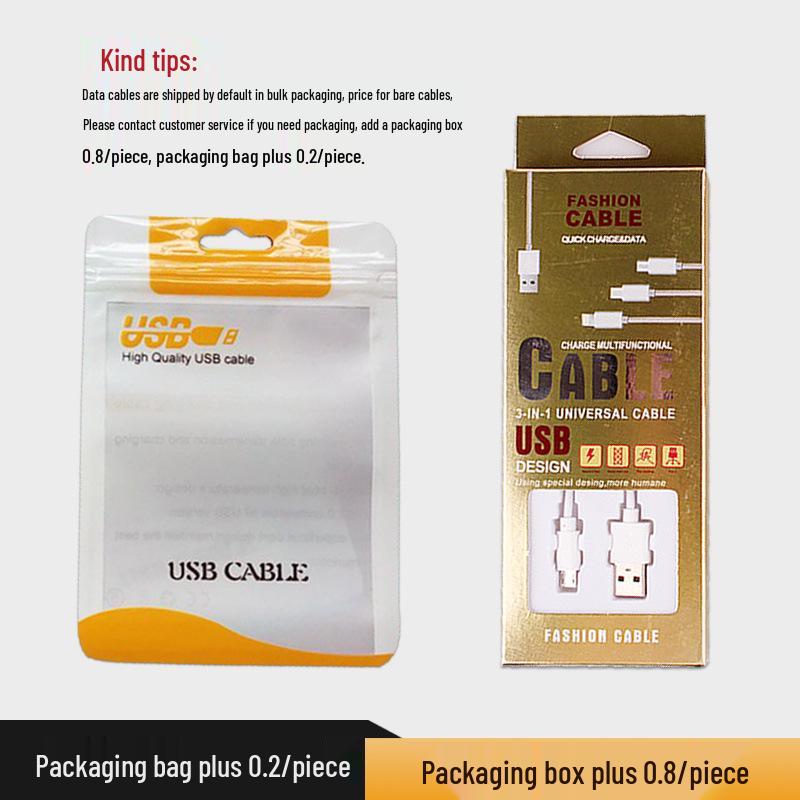 Nylon Braided Data Cable: Compatible with Apple, Android, Micro, and Type-C Devices