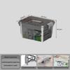 Compact Multi-layer Transparent Medicine Organizer with Large Capacity
