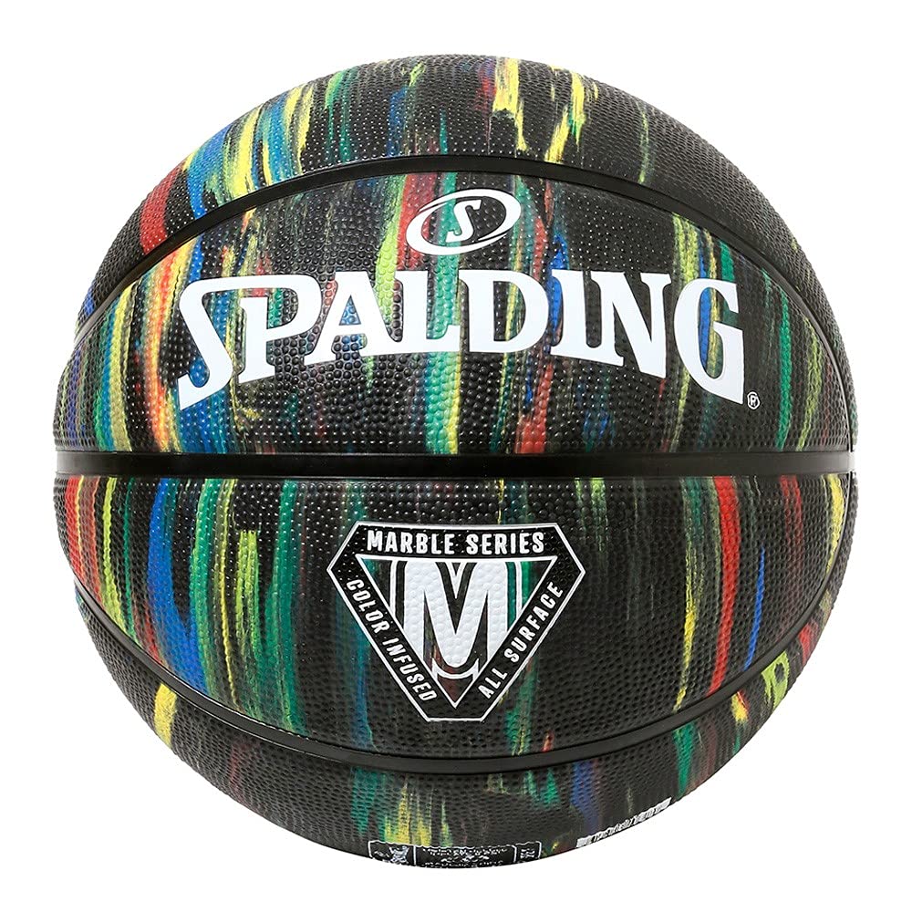 SPALDING Basketball Marble Black Rubber Size 7 Ball 84-398Z