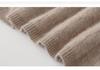 Women's Mid-Length High Neck Pure Wool Cashmere Sweater Dress - Thickened Knit for Autumn Winter