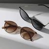 1/2 Pairs Small Round Sunglasses Women Men Vintage Skinny Cat Eye Eyewear Cute Narrow Cateye Sunglasses Set
