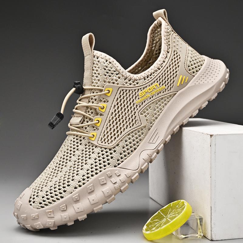 New Breathable Mesh Men Sneakers Outdoor Shoes for Men Summer Hiking Shoes Big Size 38-46 Water Shoes Athletic Walking Shoes