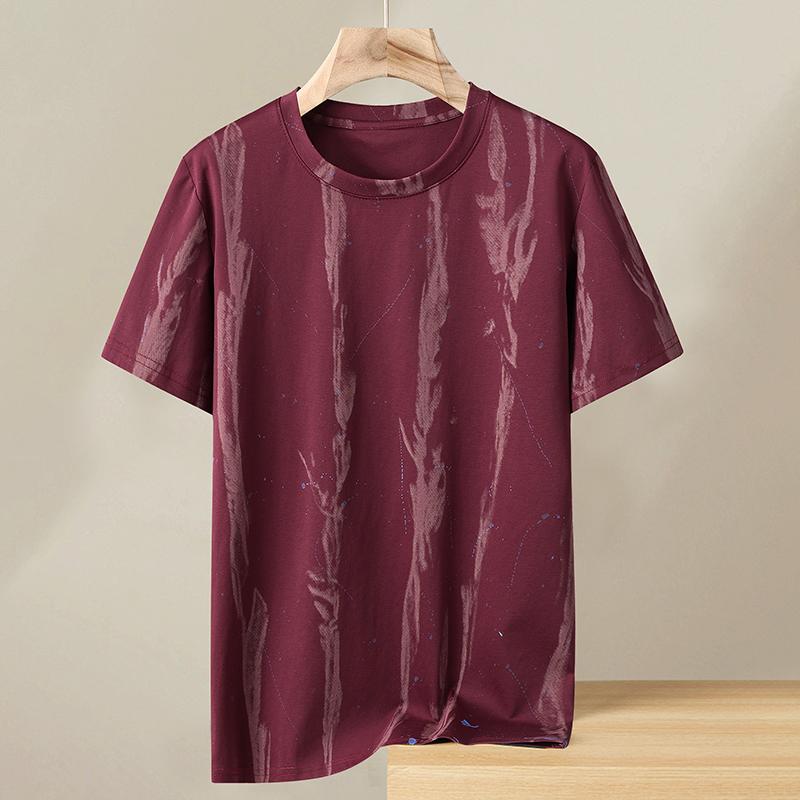 

4XL-11XL Большие размеры Топы Летние футболки большого размера Мужские футболки с коротким рукавом Модная винтажная одежда 11XL(170kg-185kg) красный