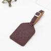 PU Leather Luggage Tag Suitcase Luggage Label Baggage Boarding Bag Tag Portable Name ID Address Holder Travel Accessories