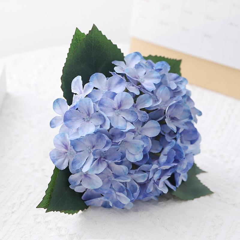 1 szt. 39 cm Biały Sztuczny Bukiet Kwiatów Hortensji do Dekoracji Domu, Pokoju, Ślubu, Dekoracja Stołu, Kompozycja Kwiatowa