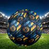 Football Club F.C Print Size 5 Soccer Ball, PU Wear Resistant Football for Match Training and Daily Practice, Birthday Gift for Soccer Fans