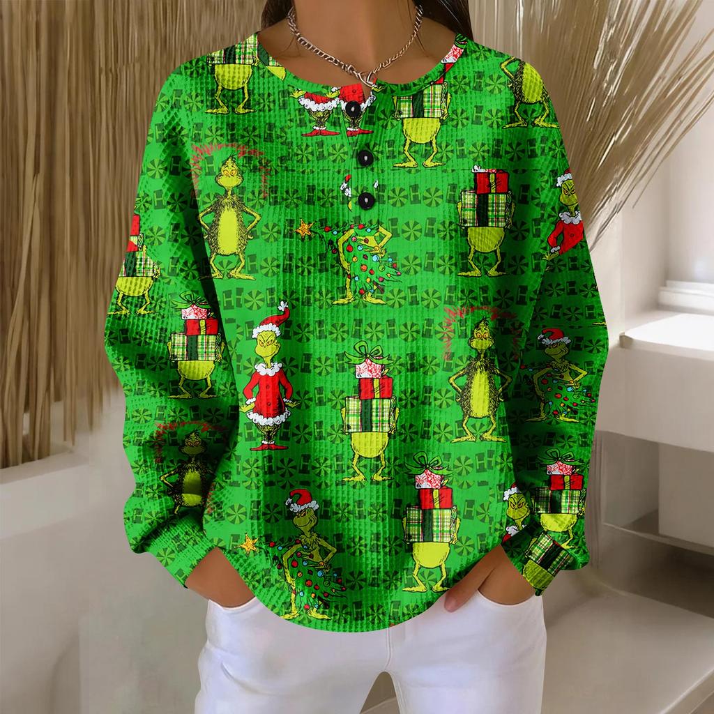 Dámské ležérní košile s dlouhým rukávem, topy na knoflíky s výstřihem do V, volný úplet, podzimní oblíbené pro ženy