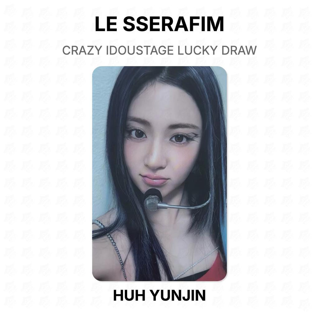 LE SSERAFIM CRAZY IDOUSTAGE LUCKY DRAW Official Photocard