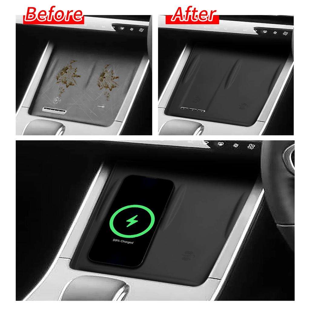 For Chery OMODA 5 C5 Fuel 2022-2025 Car Anti-Slip Pad Silicone Wireless Charging Pad Anti Dirt Pad Accessories