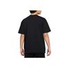 Nike Einfarbiges Logo Rundhals Locker geschnitten Kurzarm T-Shirt Herren Tops Schwarz HJ3363-010