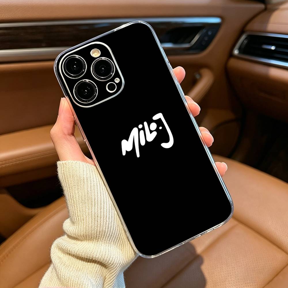 Singer M-Milo J Phone Case For iPhone17,16,15,14,13,12,11 ,Pro Max, Plus Soft Silicone Transparent Cover iPhone12