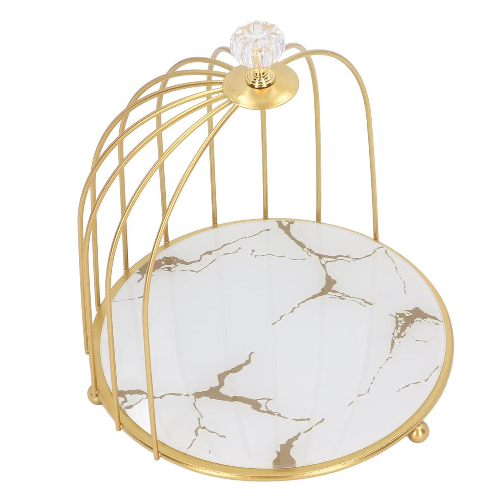 Countertop Organizer Cosmetics Storage Shelf Rack Home Decoration for Bathroom Bedroom White Bottom