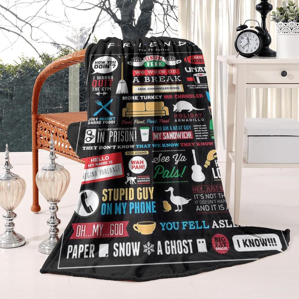 Giving Gifts As a Friend's Gesture Printed Blanket for Sofa Bed Travel Camping Living Room Office Conditioning Blanket
