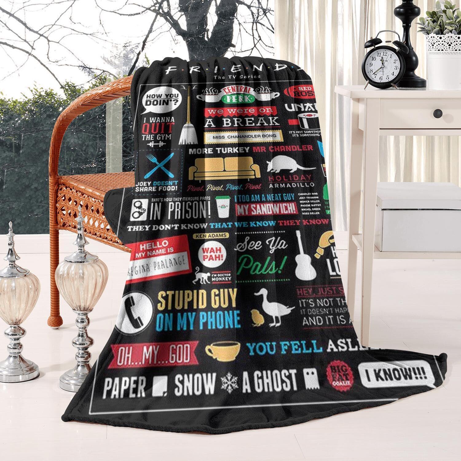 

Giving gifts as a friend s gesture Printed Blanket for Sofa Bed Travel Camping Living Room Office Conditioning Blanket 75x90cm