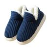 Women's & Men's Thick-Soled Cotton Winter Slippers for Indoor Use