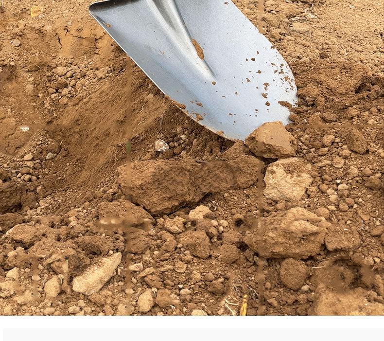 Large Manganese Steel Gardening Shovel for Digging, Planting Trees, Flowers, Vegetables – Thickened Iron for Agricultural Use