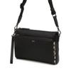 Daks Black Cowhide Crossbody Bag With Logo Decoration Dbba6f112bk