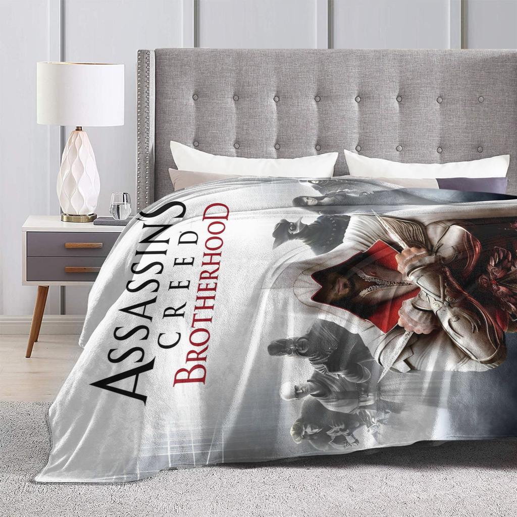 A-Assassins C-Creeds Blankets Velvet Spring/Autumn Multi-function Warm Throw Blanket for Bed Travel Bedspreads