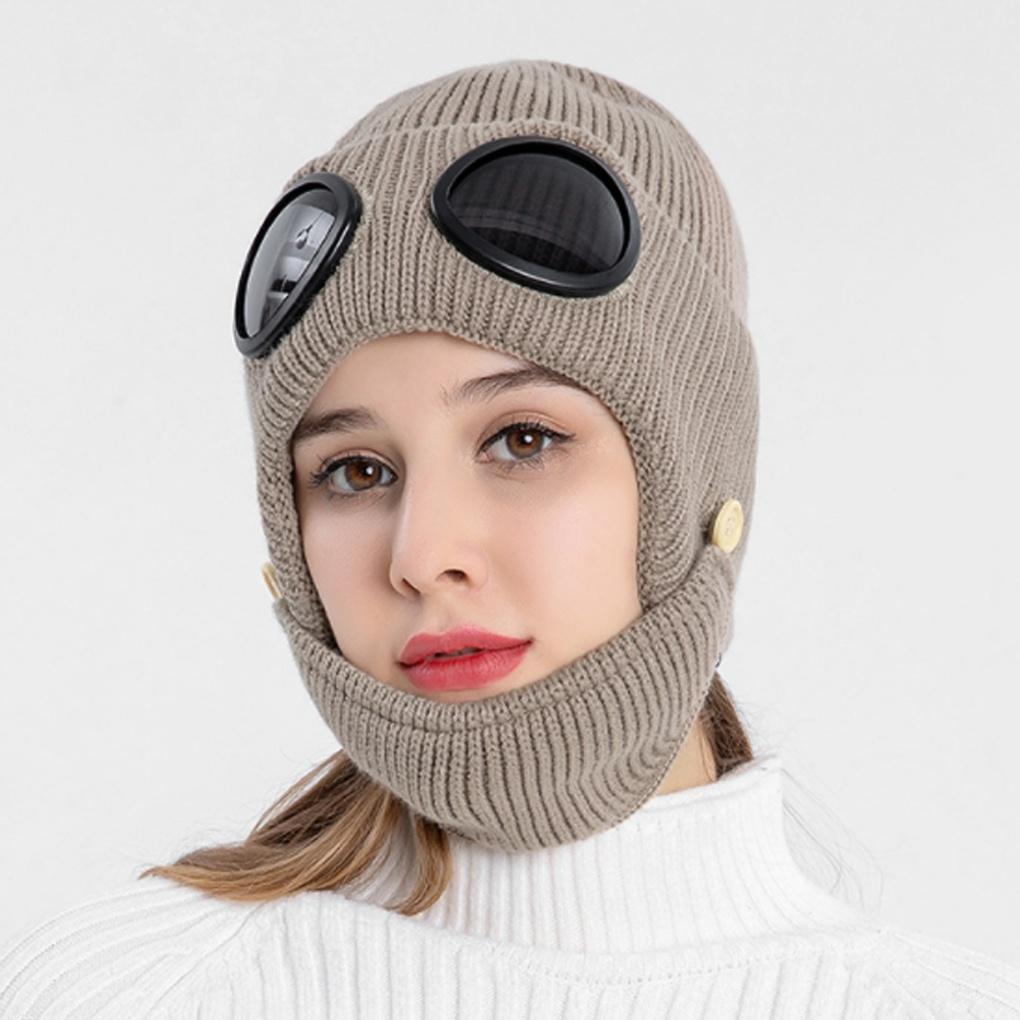 Mask, goggles, beanie, hat, winter knit, celebrity, winter