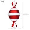 16cm Large Candy Pendant Christmas Decorations Wedding Decorations Red and White Painted Gold Party Decorations Home Decorations