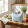 Large Capacity Thermal Cooler Tote Waterproof Food Storage Bag Striped Insulated Lunch Bag Office
