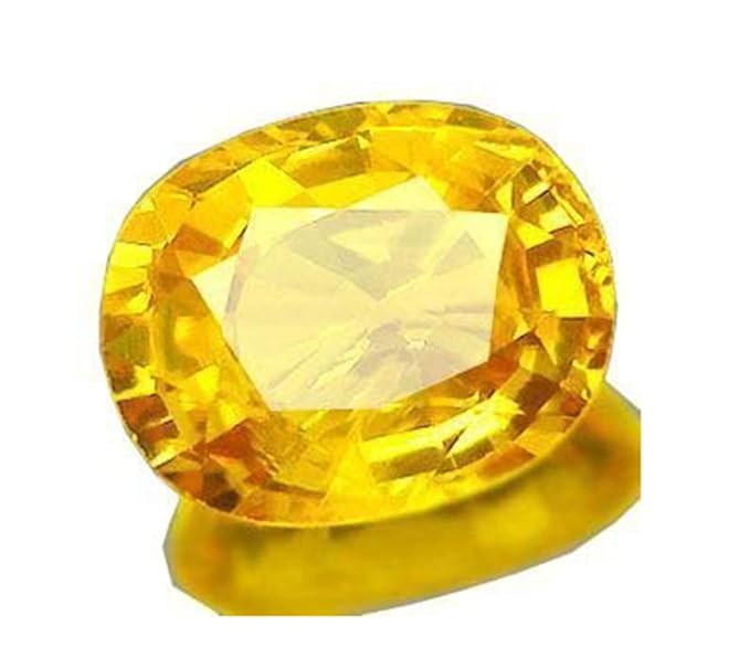Yellow Sapphire Gemstone Handamde Pendant Astrological Purpose Gold Plated Neckalce For Men And Women