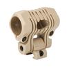 Plastic Quick Release Flashlight Clamp Clip Mount Accessory for Fast Helmet (Tan)
