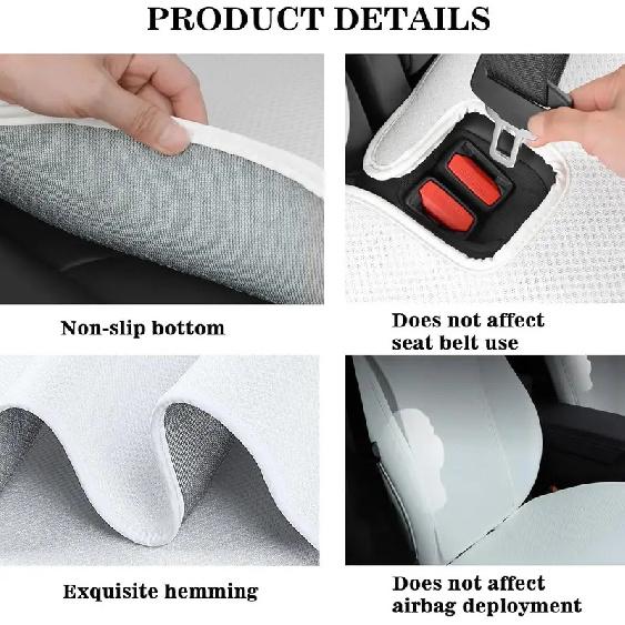 OULEX Car Seat Cover Cushion For Tesla Model 3/Model Y 2019-2025 Ice Silk Seat Cover breathable seat car Interior accessories
