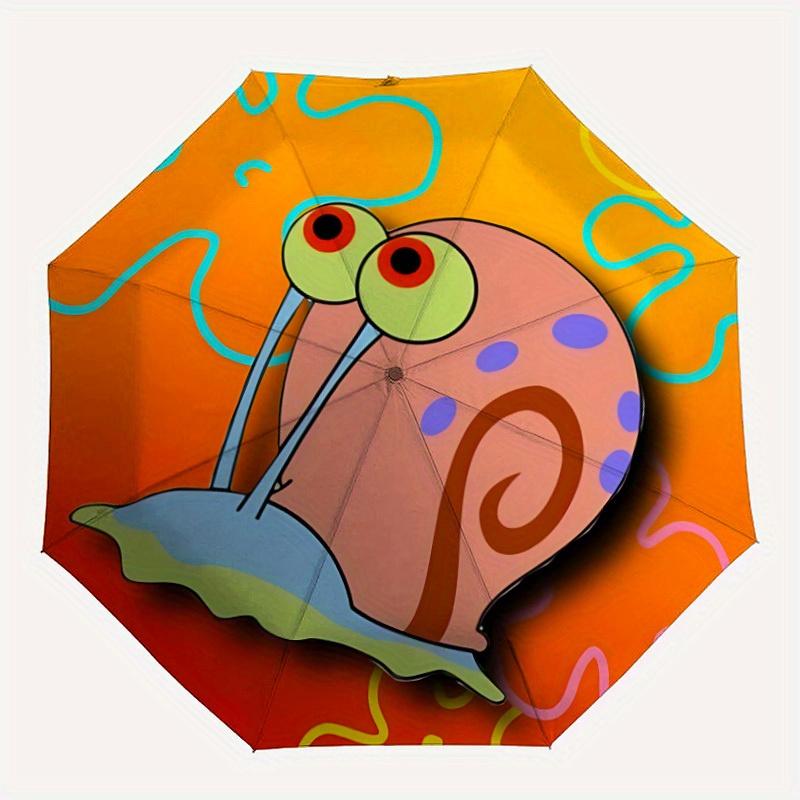 

1pc Snail Automatic Umbrella 8-Bone Design Compact Gear for Outdoor Travel, Perfect Gift for Friends or Family yy280828197
