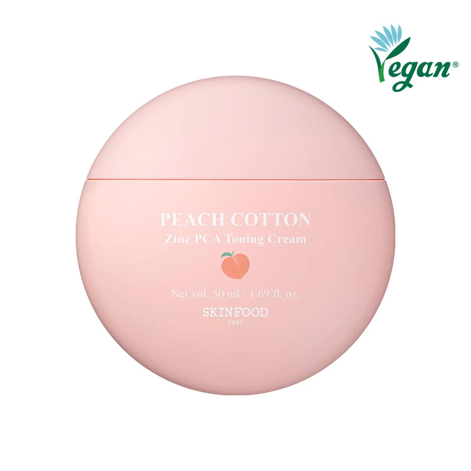SKINFOOD Peach Cotton Zinc PCA Toning Cream 50ml