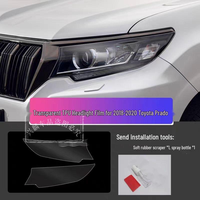 Toyota Front Headlight Protective Film for Asia Dragon, Camry, Highlander, RAV4, and Wildlander.