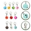 10 Pcs Dainty Necklace Pet Collar Bells Pet Pendant Bell Dog Training Bells Colorful Pet Bells
