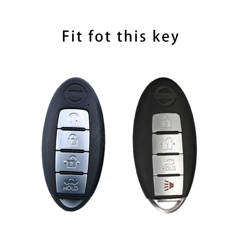 Car 4 Buttons TPU Key Case Cover Shell for Nissan Sentra Leaf Rogue Sunny Versa Patrol X-Trail Qashqai GT-R Kicks for Infiniti