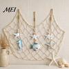 Wooden Nursery Decor Starfish Hanging Decoration, Nautical Coastal Wall Ornament, Ocean Style Room Ornaments Theme Art for Home Beach Lake House