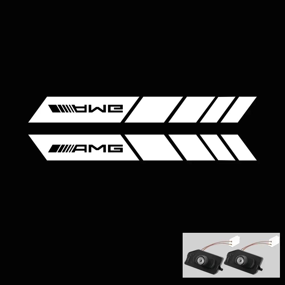 Car Dynamic Rearview Mirror Carpet Light Angel Wings Welcome Light Led For Mercedes benz W177 W247 W205 W222 GLA GLB GLC GLS EQC