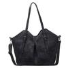 New large-capacity tote bag women's simple casual retro tote bag trendy fashion popular underarm shoulder bag