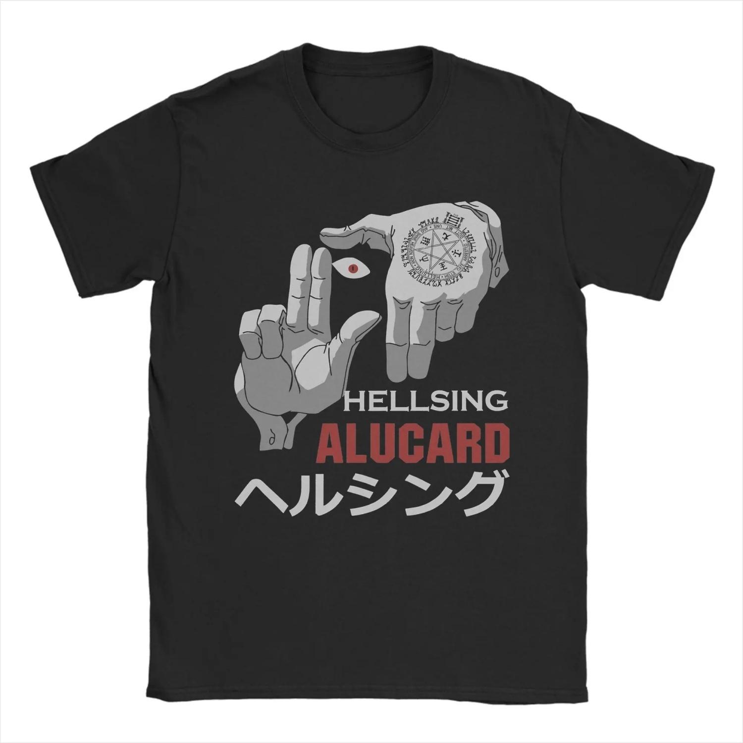 

Alucard Hellsing (9) T-Shirts Men Funny 100% Cotton Tees Round Collar Short Sleeve T Shirt Plus Size Clothing S чёрный