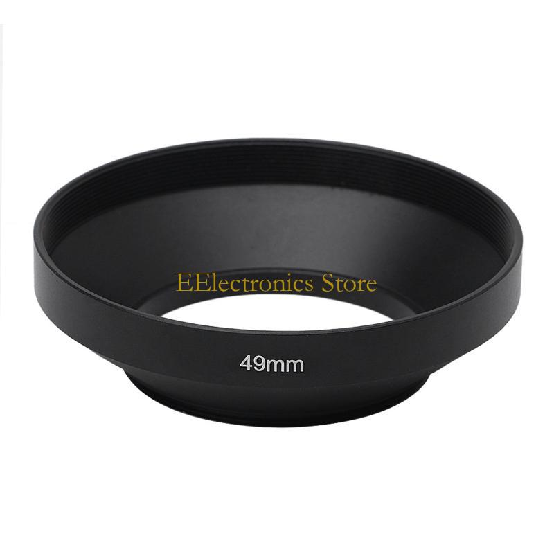 B03C 39 40.5 43 46 49 52 55 58 62 72mm Camera Metal Lens Hood Wide Angle Screw Mount Lens Hood for Digital Camera Accessory