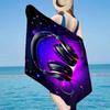 Serviette de Plage Casque Ondes Musicales, Microfibre Super Douce, Cadeau pour Elle/Lui, Anniversaire, pour Piscine, Plage, Voyage, Décoration d'Intérieur Cadeaux pour Fans